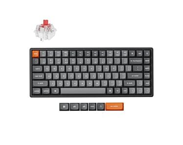 Keychron K2 MAX bezprzewodowa klawiatura mechaniczna z podświetleniem RGB Keychron Hot-Swap Super Red Switch - Czarna (Black)