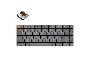 Keychron K3 MAX niskoprofilowa klawiatura mechaniczna z podświetleniem białym Gateron Brown Switch - Czarna (Black)