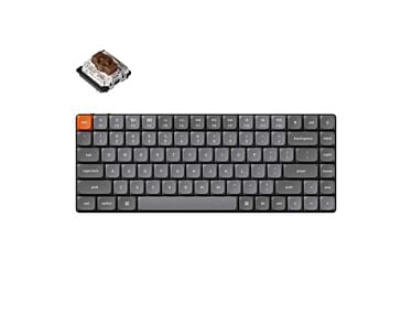Keychron K3 MAX niskoprofilowa klawiatura meczaniczna z podświetleniem RGB Gateron Hot-Swap Brown Switch - Czarna (Black)