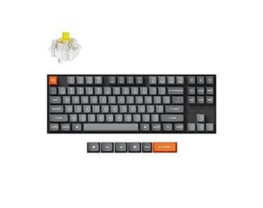 Keychron K8 MAX bezprzewodowa klawiatura mechaniczna z podświetleniem białym Keychron Super Banana Switch - Czarna (Black)