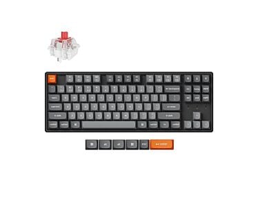 Keychron K8 MAX bezprzewodowa klawiatura mechaniczna z podświetleniem RGB Keychron Hot-Swap Super Red Switch - Czarna (Black)