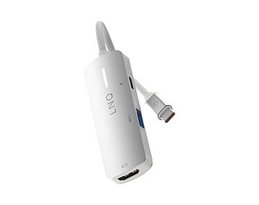 LINQ Hub 3in1 Pro USB-C Multiport /4K HDMI / USB-C PD 140W / USB-A  - Srebrny