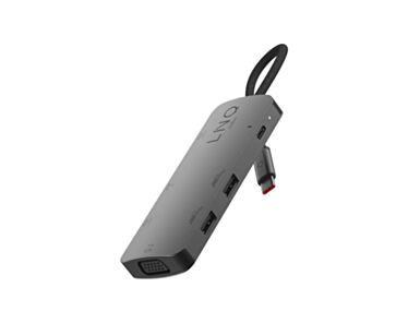 LINQ - Hub 7in1 USB-C HDMI Triple Display MST - Space Gray