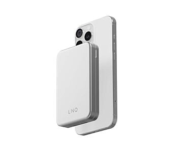 LINQ Powerbank magnetyczny 3in1 do iPhone AirPods Apple Watch 8.000 mAh kompatybilny z MagSafe - Srebrny (01).jpg