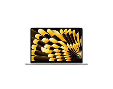 Apple MacBook Air 13" M4 10-core CPU + 10-core GPU / 16GB RAM / 512GB SSD / Klawiatura US / Zasilacz 70 W / Księżycowa poświata (Starlight)