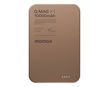 MOMAX Q.Mag X Powerbank magnetyczny 10.000 mAh kompatybilny z MagSafe - Piaskowy