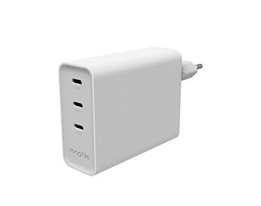 Mophie ROC GaN Ładowarka sieciowa  3x USB-C 140W - Biała-1.jpg