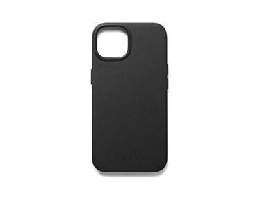 Mujjo Full Leather Case - etui skórzane do iPhone 14 kompatybilne z MagSafe (czarne)