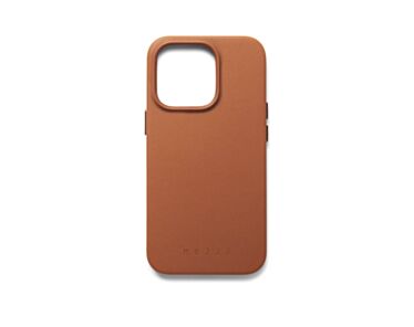 Mujjo Full Leather Case - etui skórzane do iPhone 14 Pro  kompatybilne z MagSafe brązowe