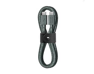 Native Union Belt Cable Kabel USB-C na USB-C 1,2 m - Zielony (slate green)