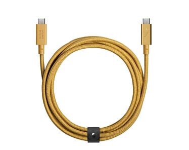 Native Union Belt Cable Pro Kabel USB-C na USB-C 240W 2,4 m - Brązowy (kraft)