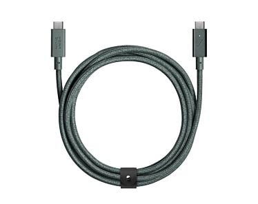 Native Union Belt Cable Pro Kabel USB-C na USB-C 240W 2,4 m - Zielony (slate green)