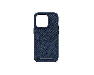 Njord byELEMENTS Etui z MagSafe do iPhone 14 Pro Salm.Leather - Niebieskie