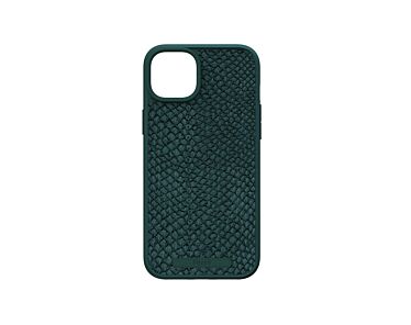 Njord byELEMENTS Salmon Leather Etui do iPhone 15 Plus z MagSafe - Zielone