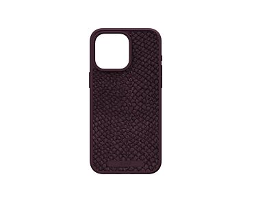 Njord byELEMENTS Salmon Leather Etui do iPhone 15 Pro Max z MagSafe - Bordowe