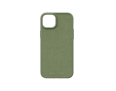 Njord byELEMENTS Suede Etui zamszowe do iPhone 15 Plus z MagSafe - Oliwkowe