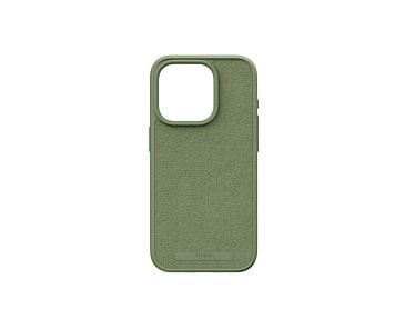 Njord byELEMENTS Suede Etui zamszowe do iPhone 15 Pro z MagSafe - Oliwkowe