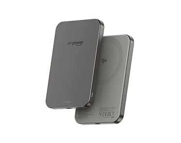PanzerGlass Empower Powerbank magnetyczny 5000mAh kompatybilny z MagSafe - Tytanowy