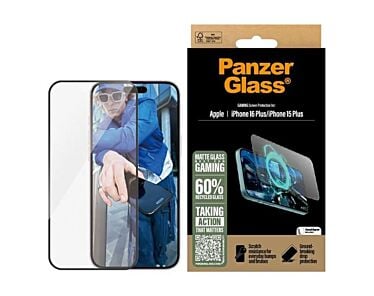 PanzerGlass Gaming Szkło ochronne dla graczy do iPhone 16 Plus / 15 Plus
