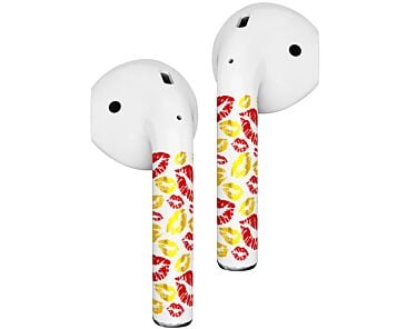RockMax Art Skins Naklejki na AirPods 1/2 - Gold Lips