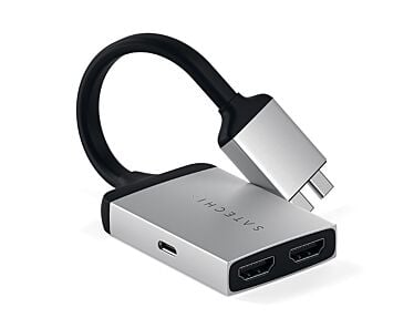 Satechi Dual HDMI 4K USB-C Adapter Silver