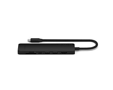 Satechi Slim Multiport Adapter Aluminiowy adapter do urządzeń mobilnych 7w1  czarny1.jpg