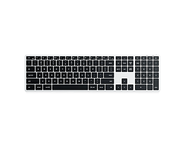 Satechi Slim X3 Klawiatura z układem numerycznym Bluetooth do czterech urządzeń USB-C - Srebrna