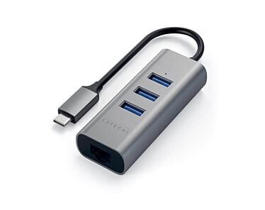 Satechi USB-C 2 w 1 HUB 3xUSB 3.0 / RJ45 Gwiezdna szarość (Space Gray)