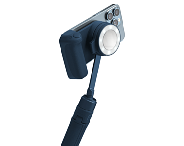 ShiftCam SnapGrip Creator Kit Uchwyt do iPhone do fotografii mobilnej ze statywem oraz lampą z MagSafe i wbudowanym powerbankiem 3200mAh - Błękitna toń