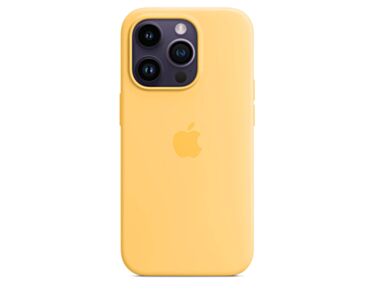 Silikonowe etui z MagSafe do iPhone’a 14 Pro – bladożółte