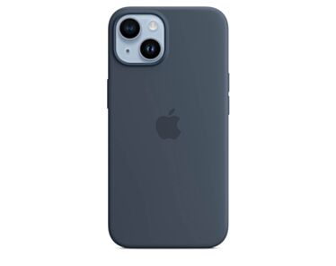 Silikonowe etui z MagSafe do iPhone’a 14 – sztormowy błękit