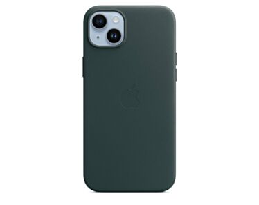Skórzane etui z MagSafe do iPhone’a 14 Plus – leśna zieleń