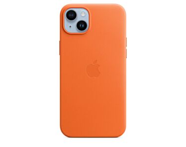 Skórzane etui z MagSafe do iPhone’a 14 Plus – pomarańczowe