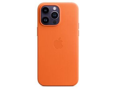 Skórzane etui z MagSafe do iPhone’a 14 Pro Max – pomarańczowe