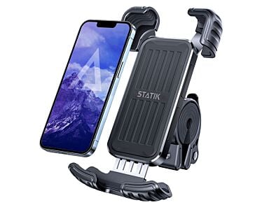 Statik HyperMount Bike Phone Mount - uchwyt rowerowy/motocyklowy na iPhone - Czarny