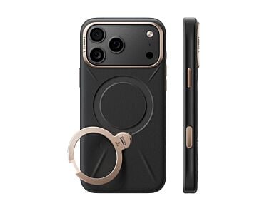 TORRAS Ostand Q3 VegSkin Etui do iPhone 18 Pro 17 Pro kompatybilne z MagSafe - Czarne-6.jpg