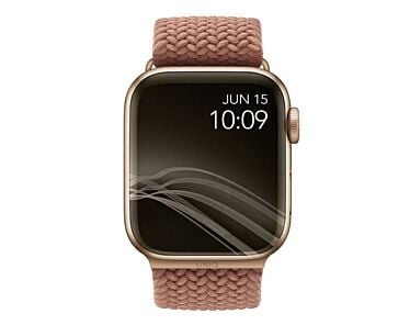 UNIQ Aspen Pasek pleciony do Apple Watch 42/44/45 mm - Różowy