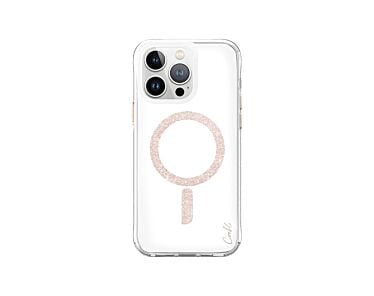 UNIQ Coehl Glace Etui do iPhone 15 Pro Max kompatybilne z MagSafe - Przezroczyste/ Rose Gold – Outlet