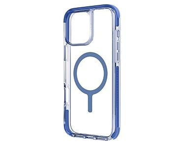 UNIQ Combat Etui do iPhone 16 Plus kompatybilne z MagSafe - Przezroczyste / Niebieskie