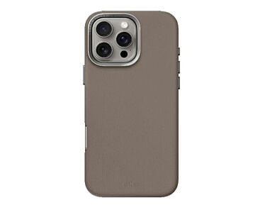 UNIQ Lyden Etui ze skóry ekologicznej do iPhone 16 Pro kompatybilne z MagSafe - Szare