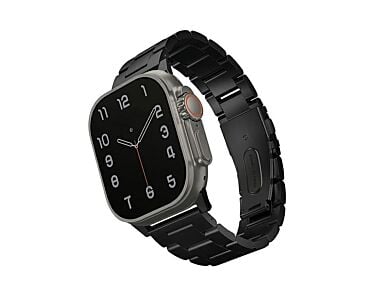 UNIQ Osta Bransoleta do Apple Watch do koperty 42/44/45mm ze stali nierdzewnej - Midnight black