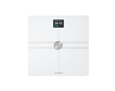 Withings Body Comp Waga z analizą masy ciała oraz pomiarem tętna. Wyrób medyczny - Biała