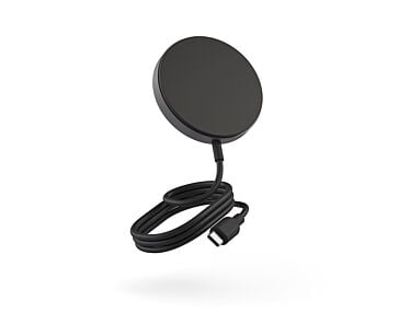 ZENS Aluminium Pro 1 Ładowarka bezprzewodowa 15W kompatybilna z MagSafe - Czarna-1.jpg