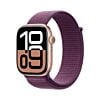 Apple Watch Series 10 GPS Koperta 46mm z Aluminium w kolorze Różowego złota z Opaską sportową w kolorze Dojrzałej śliwki