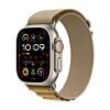 Apple Watch Ultra 2 GPS + Cellular Koperta 49mm z Tytanu w kolorze Naturalnym z Opaską Alpine w kolorze Beżowym - S