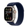 Apple Watch Ultra 2 GPS + Cellular Koperta 49mm z Tytanu w kolorze Naturalnym z Opaską Trail w kolorze Niebieskim - S/M
