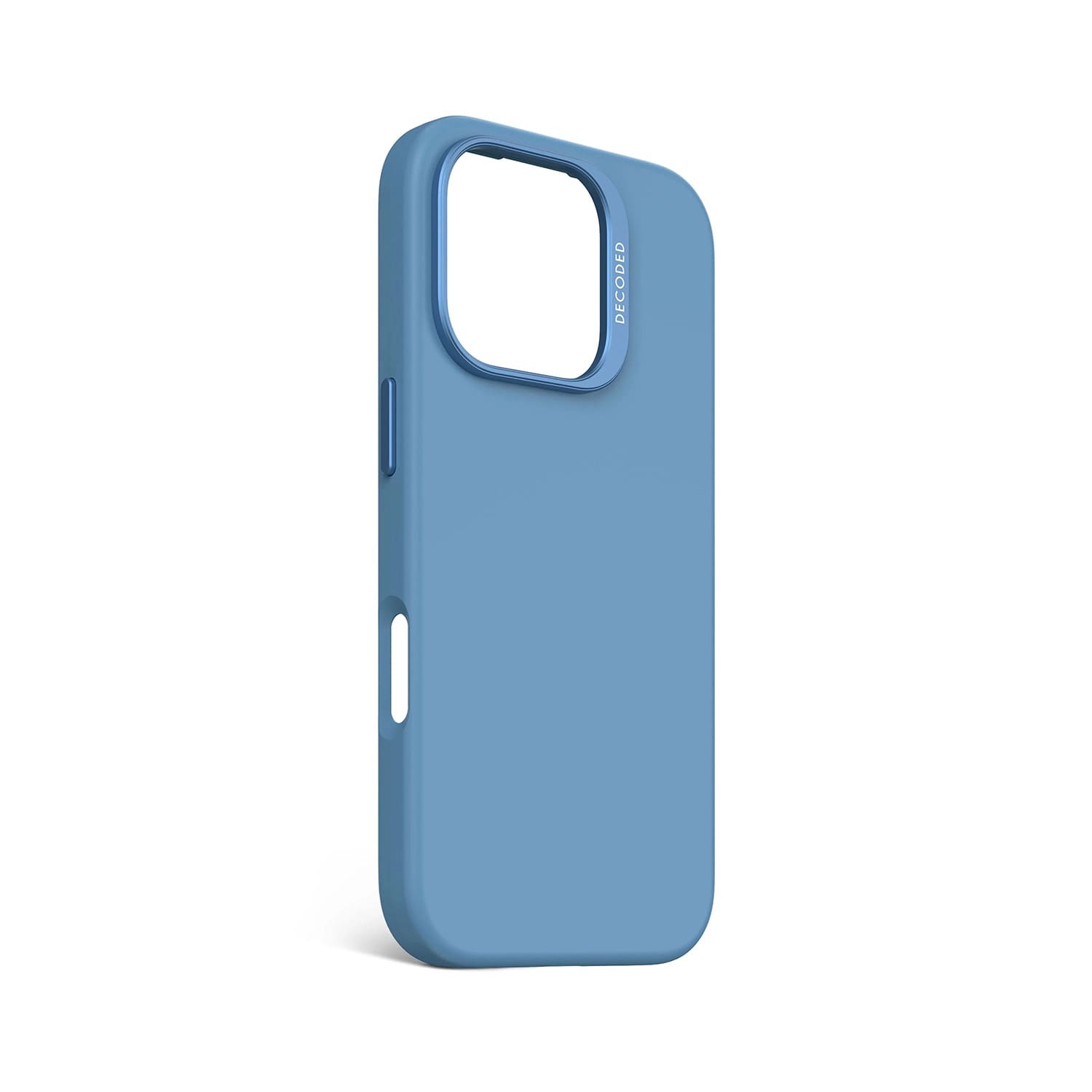 Decoded AntiMicrobial Silicone Backcover Etui silikonowe do iPhone 16 Pro kompatybilne z MagSafe - Błękitne Decoded AntiMicrobial Silicone Backcover Etui silikonowe do iPhone 16 Pro kompatybilne z MagSafe - Błękitne