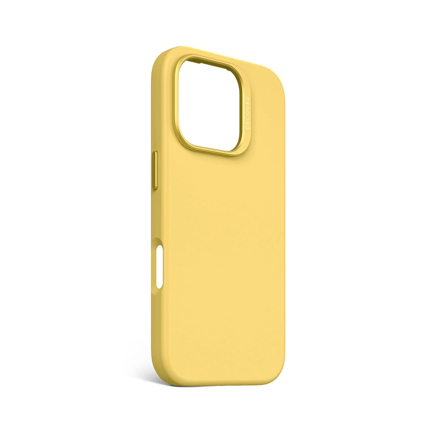 Decoded AntiMicrobial Silicone Backcover Etui silikonowe do iPhone 16 Pro kompatybilne z MagSafe - Żółte Decoded AntiMicrobial Silicone Backcover Etui silikonowe do iPhone 16 Pro kompatybilne z MagSafe - Żółte