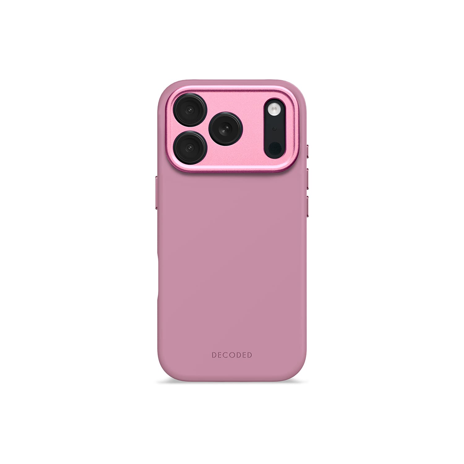 Decoded AntiMicrobial Silicone Backcover Etui silikonowe do iPhone 17 Pro kompatybilne z MagSafe - Różowe