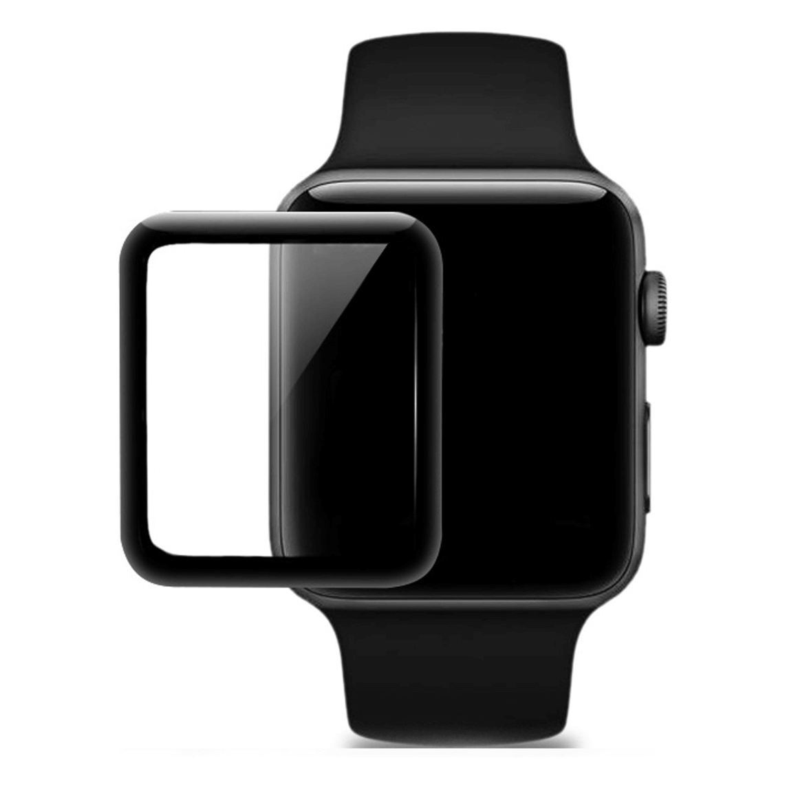 HOCO 4D Black-Rim Glass - Hartowane szkło ochronne do zegarka Apple Watch 38mm HOCO 4D Black-Rim Glass - Hartowane szkło ochronne do zegarka Apple Watch 38mm